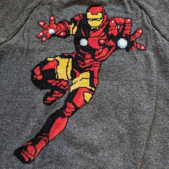 BABY Gap marvel iron man knit pullover sweater kids 3 - Picture 3 of 8